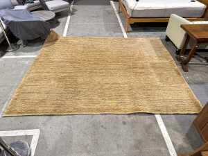 Hand-woven wicker rug (as new condition)