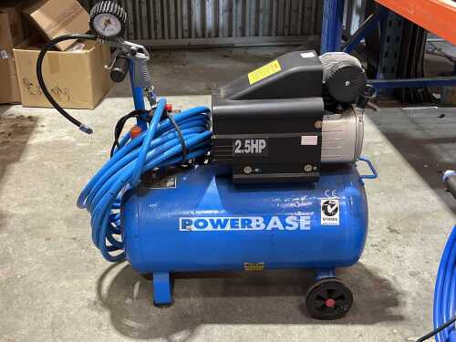 2.5hp Air compressor and hose