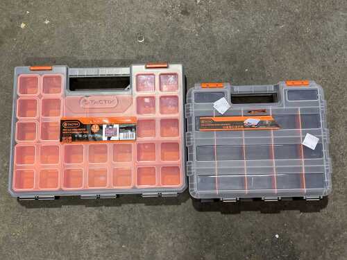 Two container storage boxes