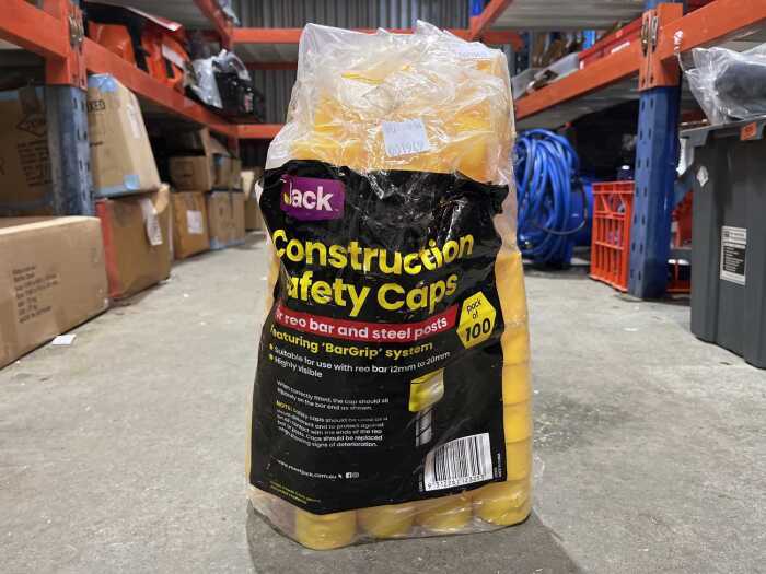 100 pack of construction safety caps