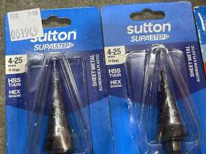 Four Sutton Supadeck drill bits - 2