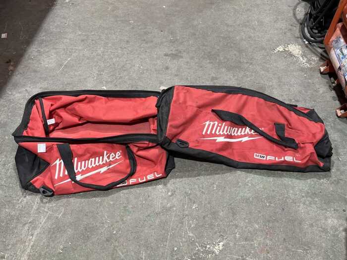 Two Milwaukee tool bags