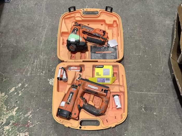 Two Paslode nail guns