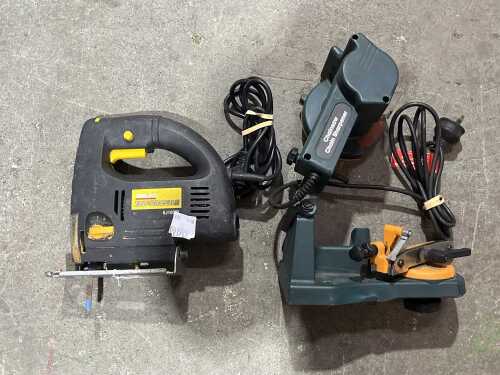 Arlec jigsaw & Ozito chainsaw sharpener