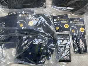 New Excess Stock - The Black Provenance Carpenter & Electrician's Leather Tool Pack incl. 6 Pieces - 5