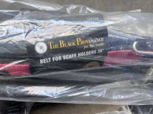 New Excess Stock - The Black Provenance Rigger/Scaffolder's 40-Inch Leather Tool Belt Pack incl. 5 Accessories - 2