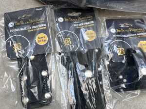 New Excess Stock - The Black Provenance Rigger/Scaffolder's 40-Inch Leather Tool Belt Pack incl. 5 Accessories - 3