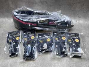 New Excess Stock - The Black Provenance Rigger/Scaffolder's 40-Inch Leather Tool Belt Pack incl. 5 Accessories