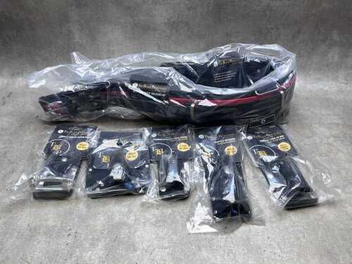 New Excess Stock - The Black Provenance Rigger/Scaffolder's 40-Inch Leather Tool Belt Pack incl. 5 Accessories