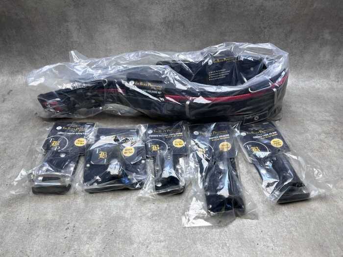 New Excess Stock - The Black Provenance Rigger/Scaffolder's 40-Inch Leather Tool Belt Pack incl. 5 Accessories