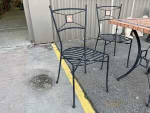 Four-piece wrought iron patio set - 2