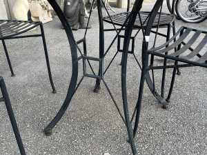 Four-piece wrought iron patio set - 5