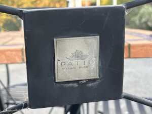 Four-piece wrought iron patio set - 6