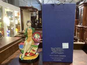 Peggy Davies, hand-painted porcelain 'Clarice Cliff-The Artisan' figure - 5