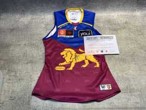 Brisbane Lions 2025 signed guernsey Shannon Campbell #20