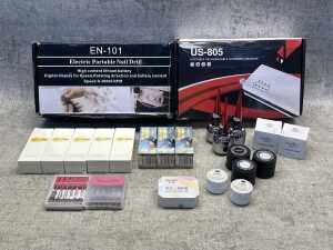 Group of nail supplies
