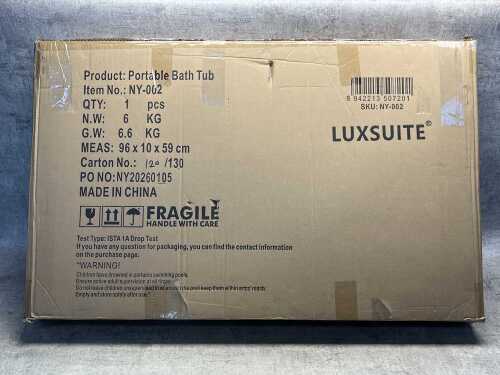 Luxsuite portable bathtub