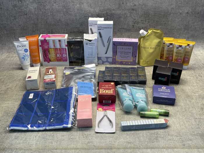 Group of beauty products