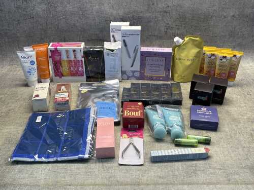 Group of beauty products