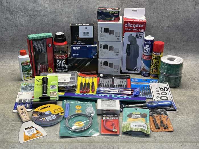 Group of garage products