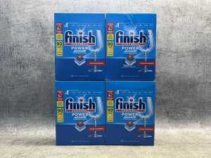 Four boxes of Finish Powerball tablets
