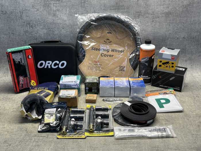 Group of garage products