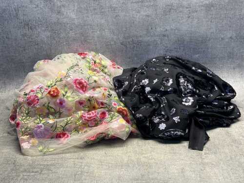 Two sheets of fabric