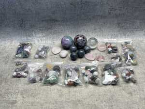 Group of crystals & gemstones