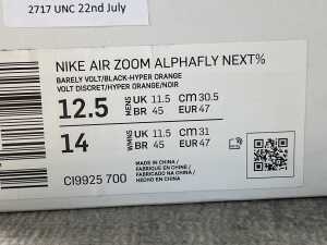 Nike Air Zoom Alphafly Next% size US 12.5 Men's - 5