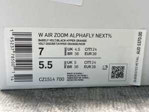 Nike Air Zoom Alphafly Next% size US 7 Women's - 5