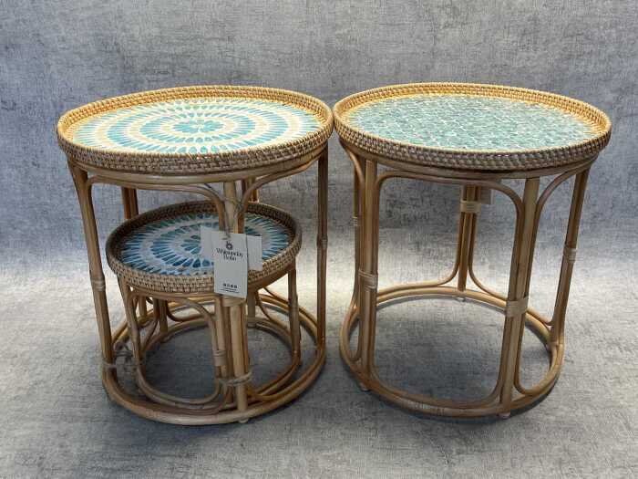 Whitsunday Boho set of 3 side tables