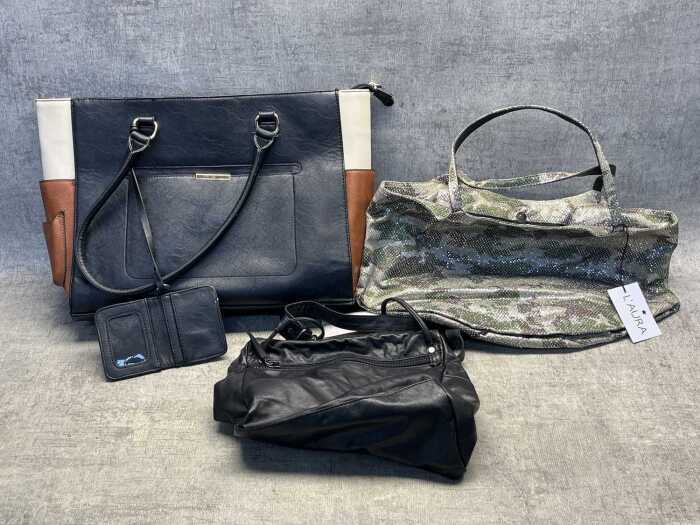 Three Women's handbags