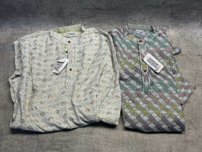 Two Nidhi Kunj long shirts size XL