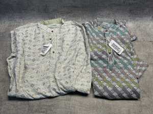 Two Nidhi Kunj long shirts size XL