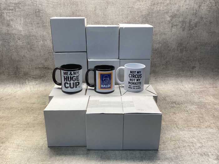 Group of novelty mugs