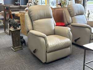 Garstone leather reclining armchair