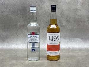 Mixed spirits, two bottles including Classic Dry London Gin