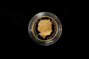 Australian 2013 5 cent gold proof coin, 6.03g - 2
