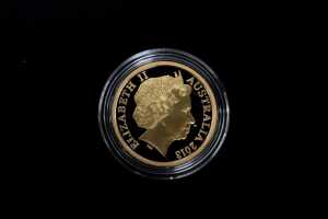 Australian 2013 10 cent gold proof coin, 12.14g - 2