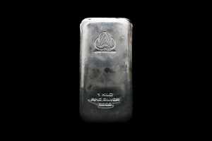 A silver ingot, 1kg