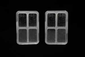 Two packets of 1g fine silver ingots, total 96g