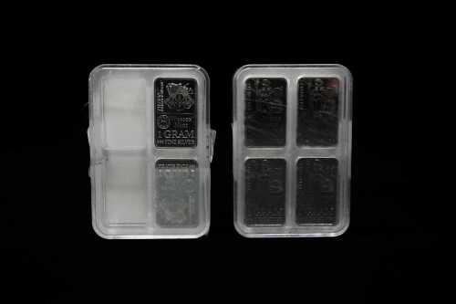12 · Two packets of silver 1g ingots total 72g