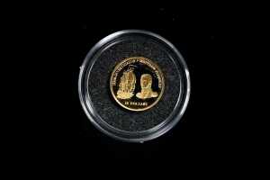 Fiji 2002 $10 gold proof coin, 1/25 oz