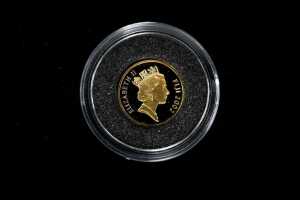 Fiji 2002 $10 gold proof coin, 1/25 oz - 2