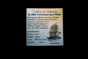Fiji 2002 $10 gold proof coin, 1/25 oz - 4