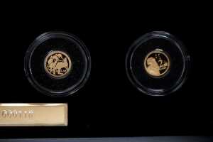 2012 gold proof coin set, total 4g - 5