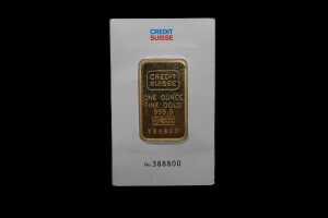 A gold ingot, 1oz
