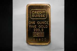 A gold ingot, 1oz - 3