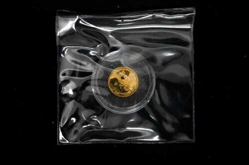 2008 Charles Darwin One crown gold proof coin, 1/4 oz