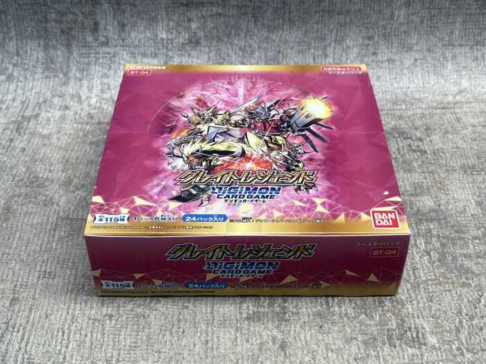 Box of Digimon cards